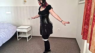 Goth Girl Emily Addams Gets Tied up