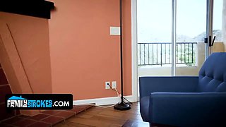 Preggo jane makes stepbro nick pay for his help with a muddy blow-job