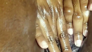 Oiled up Rubbing Fingering My Wet Pussy Squirting