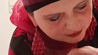 An Azerbaijani Woman in a Hijab Swallowed Sperm.