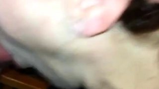 Cum-Hungry Girl Sucks and Swallows