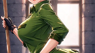 Anime girls dancing
