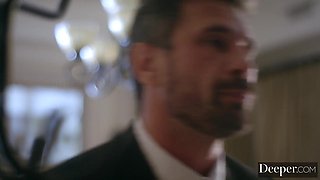 Lucky cock fucks two kinky teen sluts