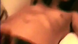 Playing with his big cock and cumming hard all over