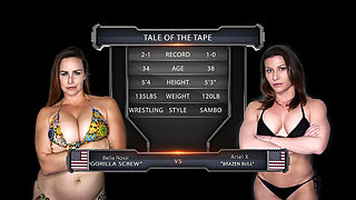 Ariel X Vs Bella Rossi Female Wrestling