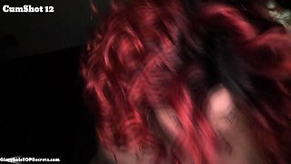 Yeah, you go and lick that cum off the floor!