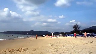 Fit Gina at the beach