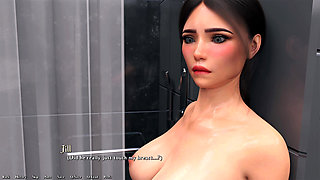 Jill Gets Fully Claimed in Bathroom - Thick Boobs Squeezed, Fat Ass Grabbed, Pussy & Ass Fucked