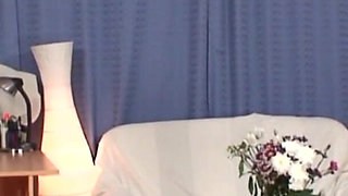 Olds Fuck Dolls - Young Secretary in a 3some with Old Boss and a Cleaning Lady