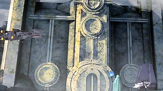 Busty brunette foot fetish and footjob in nylons