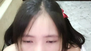 Cute Stepsister POV DEEPTHROAT SWALLOW