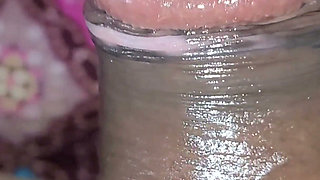 Hot Maid Close-up Blowjob and Oil Massage in Kitchen.