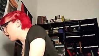 Hairy skinny camgirl MirianaB big transparent ball full