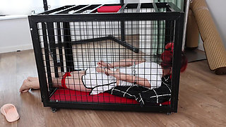 Barefoot Girl in a Cage