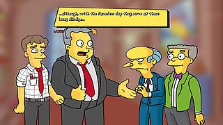 Cartoon movie, building, sexy ebony