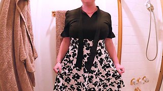 Stepmom fucks stepson in the bathroom after church