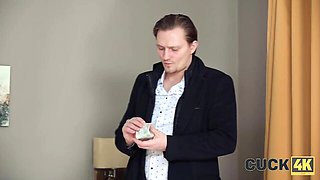 Brunette porn with pulchritudinous Stanley Johnson from Cuck 4K