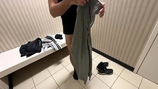 Big Dick Boss Fucks Manager's Throat in Fitting Room - 8 Inch Cock Deep Throat