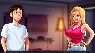 Summertime Saga - Johannes fucked Odette, Johannes fucked Maria, Eva had her baby