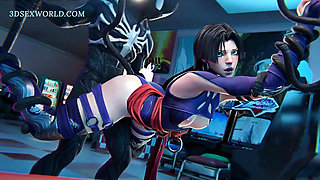 The Misunderstanding: Psylocke X Venom (3D Anime Porn)