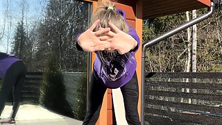 Ex wifey blonde homemade solo masturbation fun