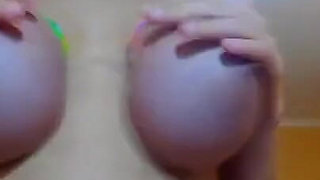 Myla_angel Rainbow Rubber Tits Bondage-pussy Show Spreading Fingering...