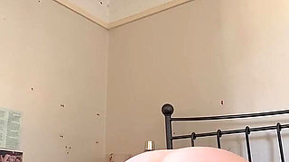 Glass Butt Plug Close up of Tight Cameltoe Pussy Covered in Oil Double Penetration Hard Cum Shot