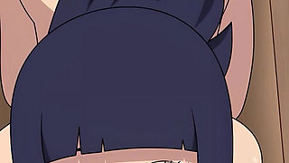 Naruto: Kunoichi Trainer - Hot 18yo Hinata Hyuga Teen Blowjob and Double Penetration Anal Sex. Her Tight Ass Gets Creampied