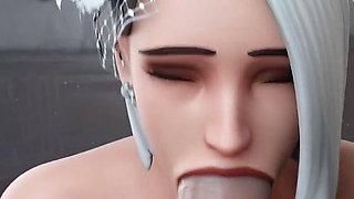 Ashe's Wedding Gone Wild with Group Double Penetration and Threesome - 3D Overwatch Animation