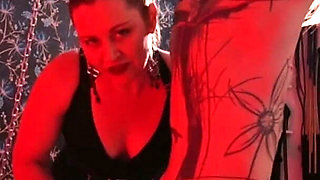 Chained Slave Disciplined with Canes, Paddles & Rulers by Mistress Inanna