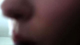 Close up with teen blonde sex doll rubbing her cunt
