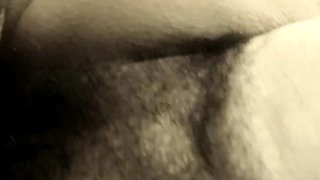 Bush Penetration Close-Up - Hairy Amateur Mature Girl POV