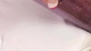 Hot Young Amateur Blonde with Small Tits Enjoys with a Dildo in Her Pussy