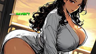Horny Old Blonde Widow Fucks Hard with Gardener - Passionate Outdoor Sex - Ai Animation