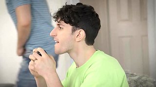 Coralyn gives her son's friend a hard-on