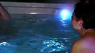 Lesbian Hot Tub Smoking Play