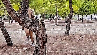 Outdoor Risky Running Sport Naked Risk in Park