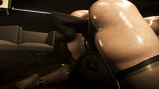 Lady Dimitrescu Loves BDSM Anal Sex Machine - Makes Her Cum - 3D Animation Resident Evil