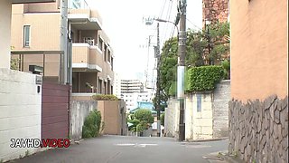 Uika Hoshikawas Shaved Pussy craves him passionately Creampie then she takes Toys