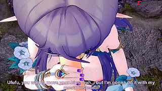 Lauma hot blowjob - Genshin Impact