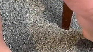 Vgq23 Aunty Sandra Putting on Her Classic Seamed Stockings