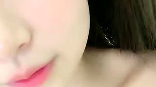 Amateur young teen solo masturbation on her livingroom