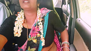 Bhabi Deceives Her Husband While Spending Private Time on Long Drives with Her Stepbrother-in-law. Car Sex Telugu Dirty Talks.