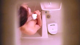beautiful showering stepsister from Japan