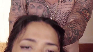 Double Vaginal Penetration with a Spanish Brunette with a Tremendous Ass