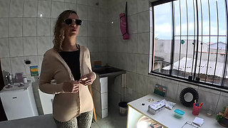 The little blind girl didn't expect the gynecologist to ejaculate in her ass.