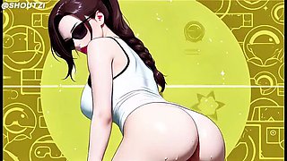 Lara Croft Anime Hentai Uncensored 4k60fps – Big Cock Lover Gets Blowjob, Cowgirl, Double Penetration & Cumshot Facial