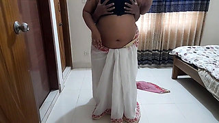 55-year-old Tamil Stepaunty Fucked Hard While She Was Sweeping the House