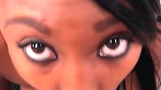 Amazing Big Boobs Ebony Teen Harmony Rose POV Blowjob Lingerie