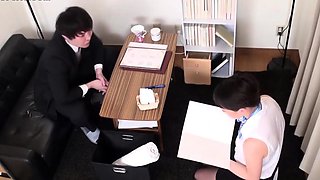 Asian amateur gal in nurse fishnet stockings